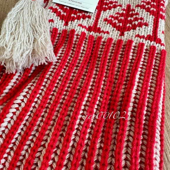 20" Tree Knit Stocking Red - Hearth & Hand Magnolia - Picture 7 of 12